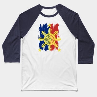 Philippine Flag / 3 Stars & Sun / Baybayin - BA Baseball T-Shirt